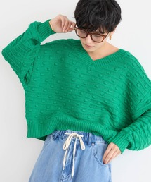 BARNYARDSTORM | BARNYARDSTORM / Vネックポコポコニット / ハンドウォッシャブル(ニット/セーター)