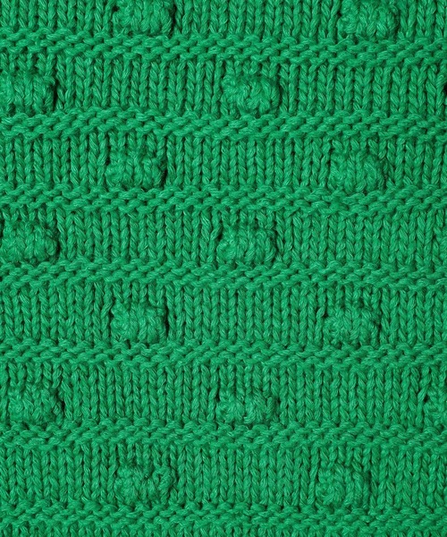 BARNYARDSTORM（バンヤードストーム）の「BARNYARDSTORM / Vネックポコポコニット / ハンドウォッシャブル（ニット/セーター・レディース・グリーン/ホワイト・FREE）」の19枚目の写真