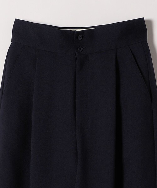 SHIPS any（シップス エニィ）の「SHIPS any:〈洗濯機可能〉ダブルクロス タック ストレート パンツ［NAVY BLUE］（その他パンツ・レディース・ネイビー/オフホワイト・36/38）」の12枚目の写真