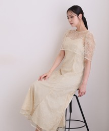ロング&七分袖 フォーマル シャーリングスリーブ ボレロ ドレス2点セットセレモニー 結婚式 二次会 パーティー ドレス オケージョンドレス お呼ばれ 同窓会 成人式