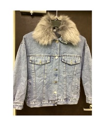 【Blss】【Bling Leads】フェイクファー襟付きブルゾン