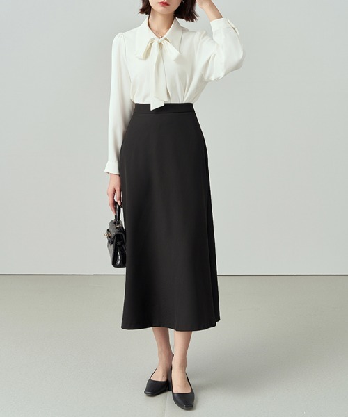 Flugge(フラッジー)の「ビッグリボンブラウス(シャツ/ブラウス・レディース・ブルー/ホワイト・MEDIUM/LARGE)」の8枚目の写真