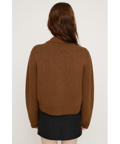 SLY(スライ)の「FRONT BUTTON KNIT C/D フロントボタン ニット カーディガン 冬服 春服(カーディガン/ボレロ・レディース・キャメル/ダークグレー・FREE)」の12枚目の写真