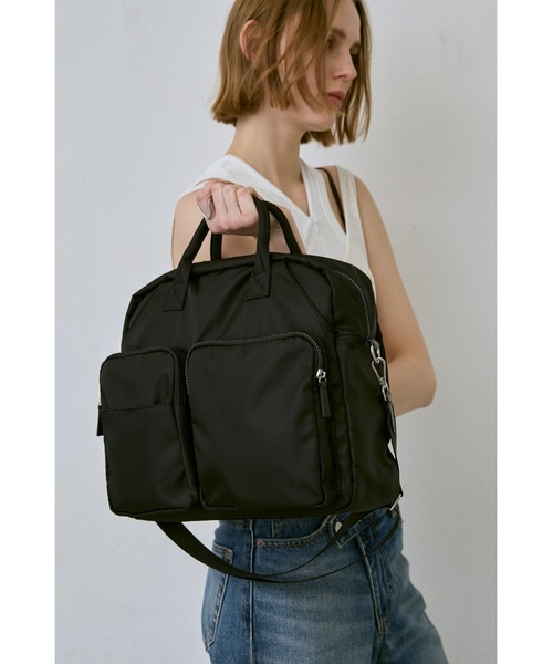 アウトポケットナイロンバッグ / 大容量 / A4、PC(14inch)収納可能