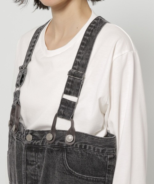 niko and...（ニコアンド）の「[NKJ 2026SS] 2WAYワークオーバーオール（サロペット/オーバーオール・レディース・インディゴブルー/グレー・FREE）」の16枚目の写真