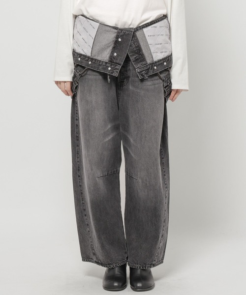 niko and...（ニコアンド）の「[NKJ 2026SS] 2WAYワークオーバーオール（サロペット/オーバーオール・レディース・インディゴブルー/グレー・FREE）」の18枚目の写真