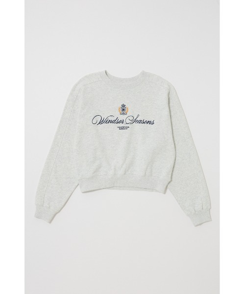 MOUSSY(マウジー)の「CC EMBROIDERY プルオーバー(スウェット・レディース・ネイビー/レッド/杢グレー/ライトイエロー・FREE)」の2枚目の写真