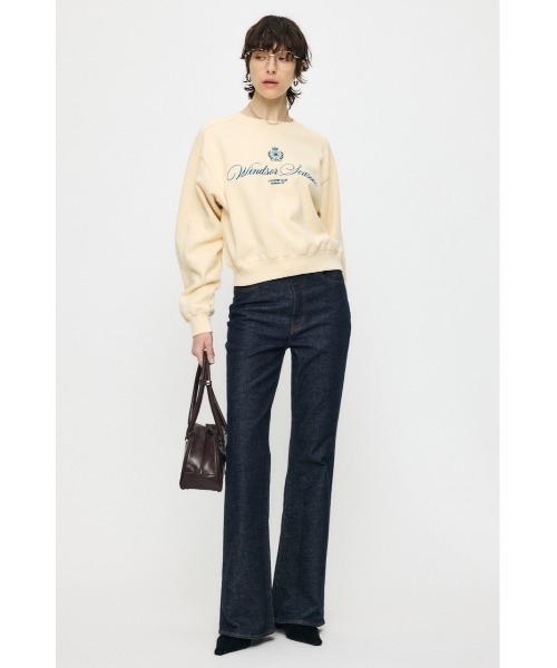 MOUSSY(マウジー)の「CC EMBROIDERY プルオーバー(スウェット・レディース・ネイビー/レッド/杢グレー/ライトイエロー・FREE)」の6枚目の写真