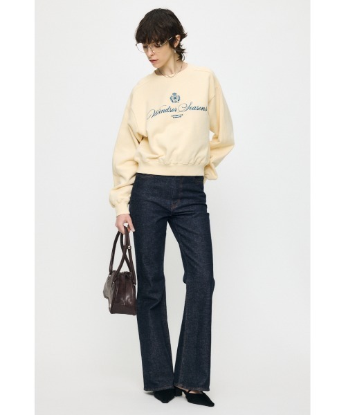 MOUSSY(マウジー)の「CC EMBROIDERY プルオーバー(スウェット・レディース・ネイビー/レッド/杢グレー/ライトイエロー・FREE)」の7枚目の写真