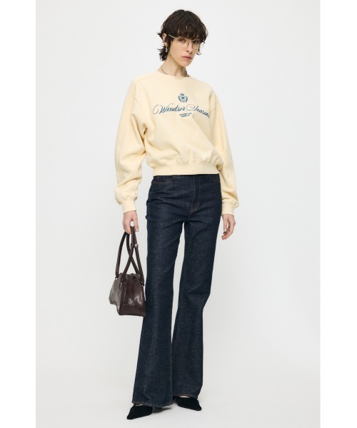 MOUSSY(マウジー)の「CC EMBROIDERY プルオーバー(スウェット・レディース・ネイビー/レッド/杢グレー/ライトイエロー・FREE)」の8枚目の写真