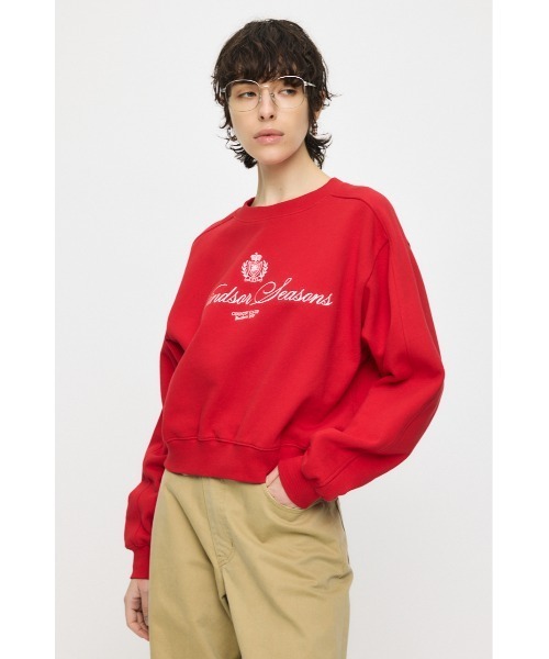 MOUSSY(マウジー)の「CC EMBROIDERY プルオーバー(スウェット・レディース・ネイビー/レッド/杢グレー/ライトイエロー・FREE)」の15枚目の写真