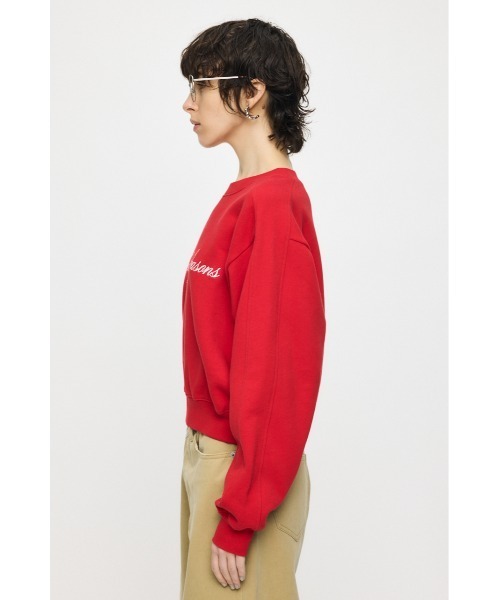 MOUSSY(マウジー)の「CC EMBROIDERY プルオーバー(スウェット・レディース・ネイビー/レッド/杢グレー/ライトイエロー・FREE)」の17枚目の写真