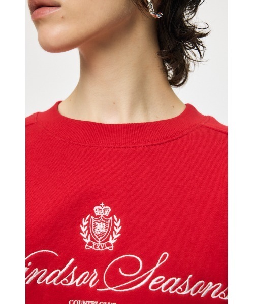 MOUSSY(マウジー)の「CC EMBROIDERY プルオーバー(スウェット・レディース・ネイビー/レッド/杢グレー/ライトイエロー・FREE)」の20枚目の写真