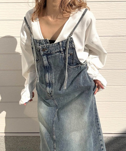 Q（キュー）の「ブークレダンボールディープVプルオーバー（Tシャツ/カットソー・レディース・ホワイト/チャコールグレー/ライム・MEDIUM）」の17枚目の写真