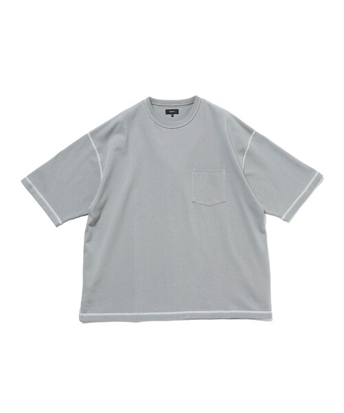 BEAMS（ビームス）の「バック ステッチTシャツ（Tシャツ/カットソー・メンズ・ブラウン系その他/グレー/ネイビー・L/M/S/XL）」の4枚目の写真
