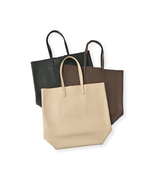 marjour(マージュール)の「MINIMAL LEATHER TOTE BAG(トートバッグ・レディース・ブラック/ブラウン/ベージュ・FREE)」の14枚目の写真