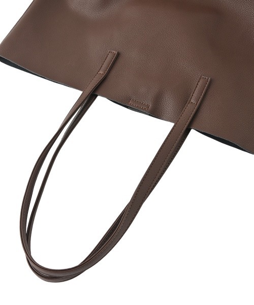 marjour(マージュール)の「MINIMAL LEATHER TOTE BAG(トートバッグ・レディース・ブラック/ブラウン/ベージュ・FREE)」の20枚目の写真