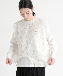 studio CLIP | 《natural by clip》華やかレースベスト(ベスト)