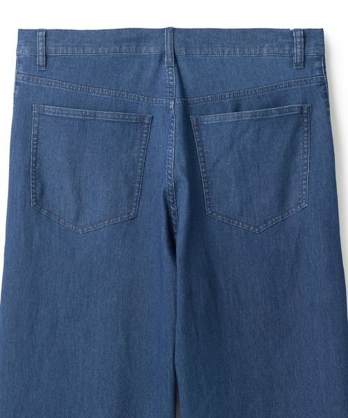 UNION STATION（ユニオンステーション）の「メッシュデニムカーブパンツ〈ストレッチ・軽量・ハンドウォッシャブル・通気性〉（デニムパンツ・メンズ・ネイビー/ブラック・L/M/S）」の10枚目の写真