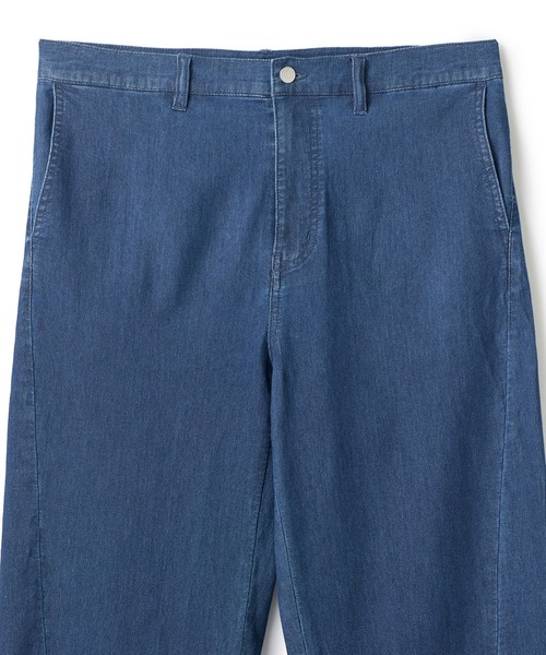 UNION STATION（ユニオンステーション）の「メッシュデニムカーブパンツ〈ストレッチ・軽量・ハンドウォッシャブル・通気性〉（デニムパンツ・メンズ・ネイビー/ブラック・L/M/S）」の5枚目の写真