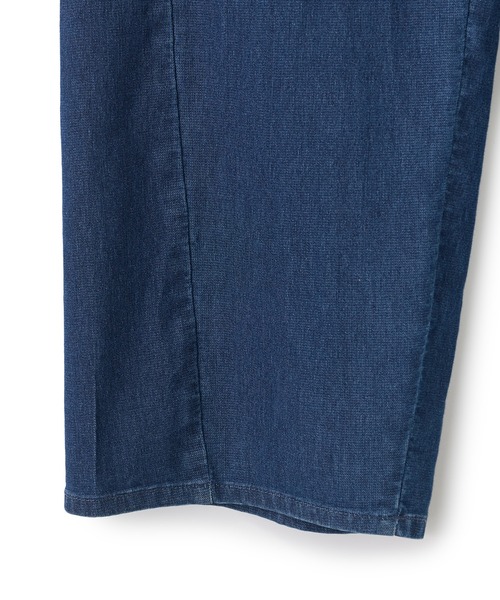 UNION STATION（ユニオンステーション）の「メッシュデニムカーブパンツ〈ストレッチ・軽量・ハンドウォッシャブル・通気性〉（デニムパンツ・メンズ・ネイビー/ブラック・L/M/S）」の8枚目の写真