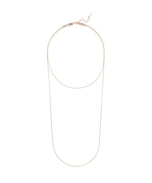 NATURAL BEAUTY BASIC（ナチュラルビューティーベーシック）の「ヴァリアススネーク2wayネックレス（ネックレス・レディース・シルバー/ゴールド・ﾌﾘ-）」の2枚目の写真