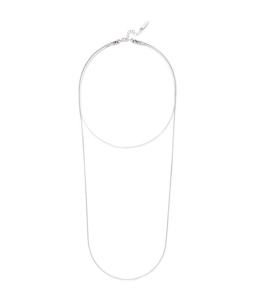 NATURAL BEAUTY BASIC（ナチュラルビューティーベーシック）の「ヴァリアススネーク2wayネックレス（ネックレス・レディース・シルバー/ゴールド・ﾌﾘ-）」の6枚目の写真