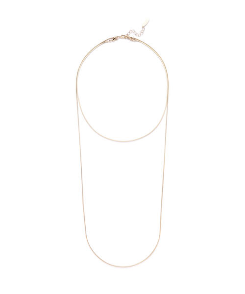 NATURAL BEAUTY BASIC（ナチュラルビューティーベーシック）の「ヴァリアススネーク2wayネックレス（ネックレス・レディース・シルバー/ゴールド・ﾌﾘ-）」の7枚目の写真