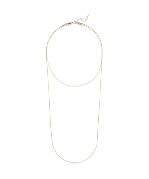 NATURAL BEAUTY BASIC（ナチュラルビューティーベーシック）の「ヴァリアススネーク2wayネックレス（ネックレス・レディース・シルバー/ゴールド・ﾌﾘ-）」の2枚目の写真