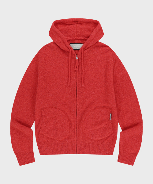 THEVINYLHOUSE(ザバイニルハウス)の「ROUND POCKET KNIT ZIP-UP RED(パーカー・メンズ・その他・S/M/L)」の7枚目の写真