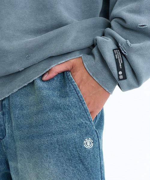 ELEMENT（エレメント）の「ELEMENT/エレメント SHOD PANTS HAMMER ロンパン BG021706（その他パンツ・メンズ・ケミカルウォッシュ/スカイブルー/スミクロ・M/XL/L）」の11枚目の写真