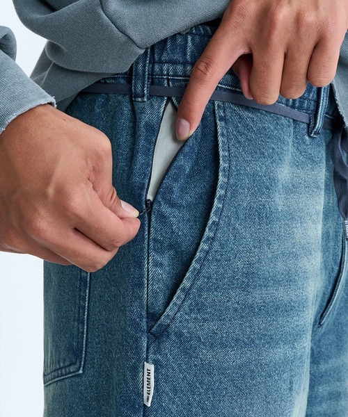 ELEMENT（エレメント）の「ELEMENT/エレメント SHOD PANTS HAMMER ロンパン BG021706（その他パンツ・メンズ・ケミカルウォッシュ/スカイブルー/スミクロ・M/XL/L）」の12枚目の写真