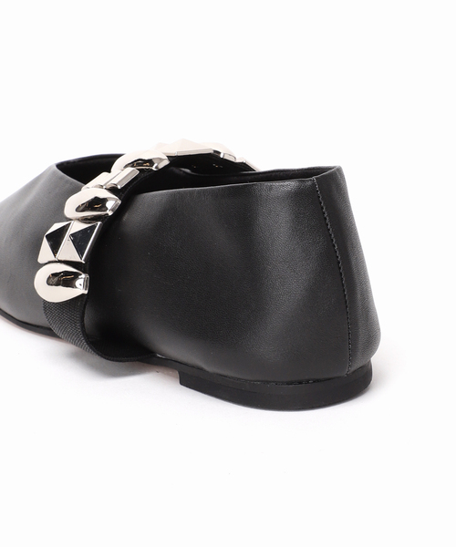 GRISE（グリーズ）の「《追加2》GRISEレザーEDGEスタッズベルトメリージェーン（その他シューズ・レディース・ブラック・23.5cm/23cm/22.5cm/22cm/25cm/24.5cm/24cm）」の7枚目の写真