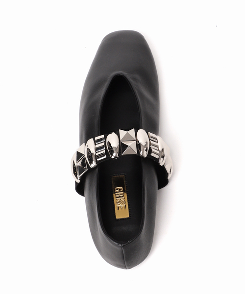 GRISE（グリーズ）の「《追加2》GRISEレザーEDGEスタッズベルトメリージェーン（その他シューズ・レディース・ブラック・23.5cm/23cm/22.5cm/22cm/25cm/24.5cm/24cm）」の6枚目の写真