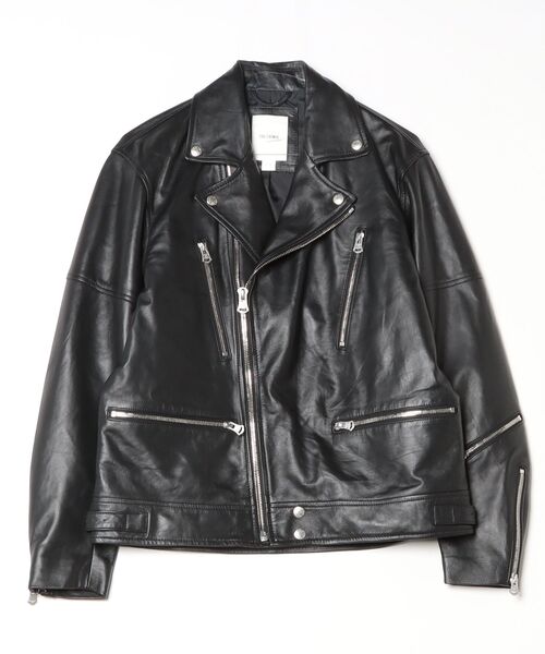CRIMIE（クライミー）の「CRIMIE/クライミー/W BIKER SPANISH LAMB LEATHER JACKET/Wライダース スパニッシュラムレザー ジャケット（ライダースジャケット・メンズ・ブラック・M/XXL/XL/L）」の17枚目の写真