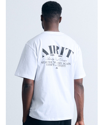 スローガンアーチロゴTシャツ AM1175 WH