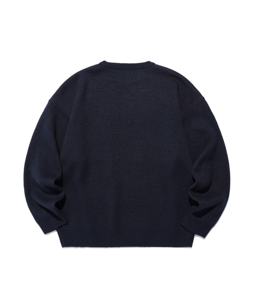 ISTKUNST（イストクンスト）の「99 PUNK KNIT_NAVY(IK2EFMK601A)（ニット/セーター・レディース・ネイビー・S/M/L）」の2枚目の写真