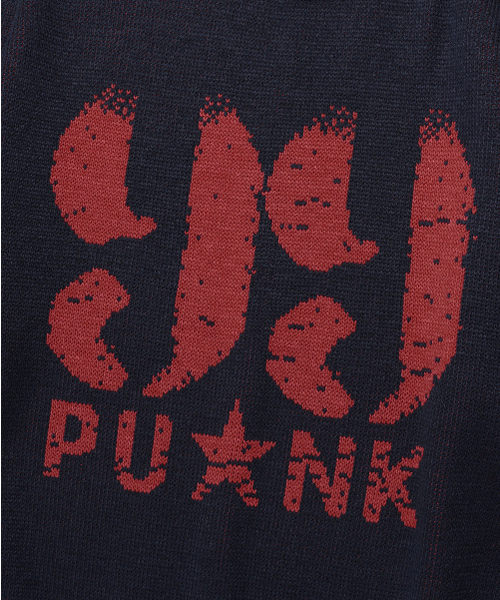 ISTKUNST（イストクンスト）の「99 PUNK KNIT_NAVY(IK2EFMK601A)（ニット/セーター・レディース・ネイビー・S/M/L）」の4枚目の写真