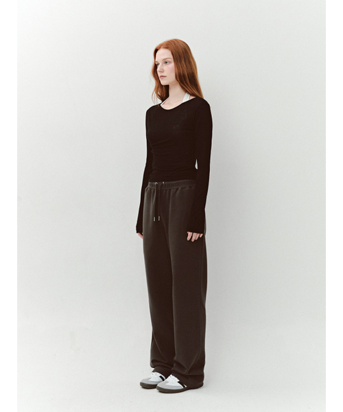 ASURA(アスラ)の「AS BASIC SWEATPANTS (CHARCOAL)(スウェットパンツ・レディース・その他・ONE SIZE)」の2枚目の写真