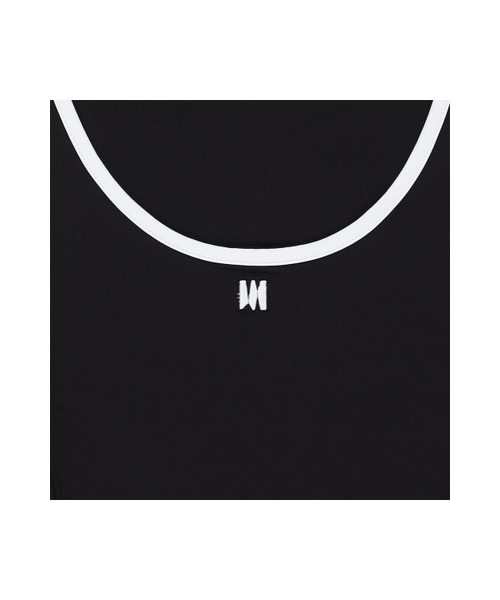 MEA（メア）の「LAYERED SLIM T-SHIRT [BLACK]（Tシャツ/カットソー・レディース・ブラック・FREE）」の4枚目の写真