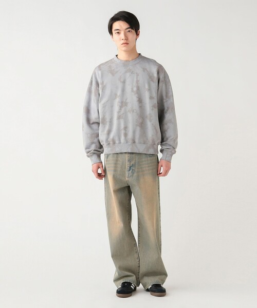 BEAMS HEART(ビームスハート)の「【5/21値下げ】マーブルスウェット(ユニセックス)(スウェット・メンズ・グレー/ベージュ・MEDIUM/LARGE/SMALL)」の3枚目の写真
