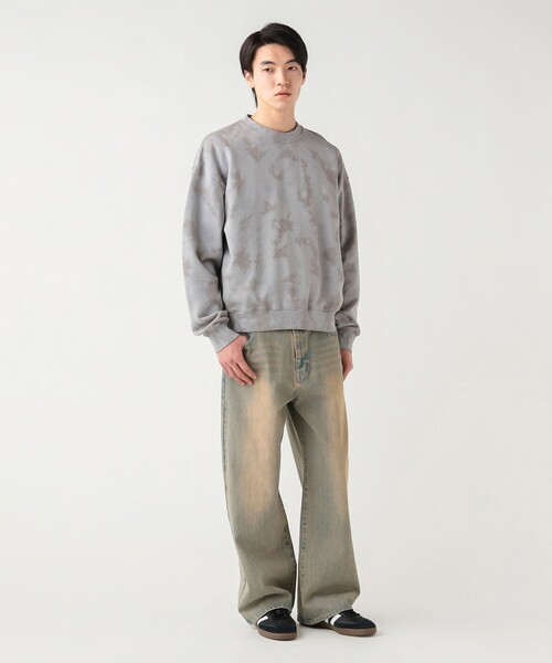 BEAMS HEART(ビームスハート)の「【5/21値下げ】マーブルスウェット(ユニセックス)(スウェット・メンズ・グレー/ベージュ・MEDIUM/LARGE/SMALL)」の4枚目の写真