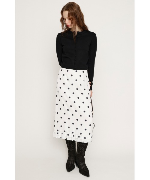 SLY（スライ）の「MICHIXSLY BUTTON CD ミチスライボタンカーディガン 冬服 春服（カーディガン/ボレロ・レディース・杢グレー/ブラック/ライトブルー・FREE）」の11枚目の写真