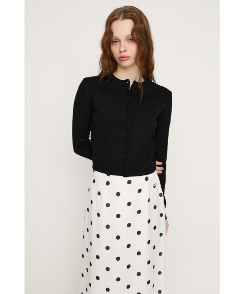 SLY（スライ）の「MICHIXSLY BUTTON CD ミチスライボタンカーディガン 冬服 春服（カーディガン/ボレロ・レディース・杢グレー/ブラック/ライトブルー・FREE）」の12枚目の写真