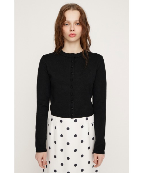 SLY（スライ）の「MICHIXSLY BUTTON CD ミチスライボタンカーディガン 冬服 春服（カーディガン/ボレロ・レディース・杢グレー/ブラック/ライトブルー・FREE）」の13枚目の写真