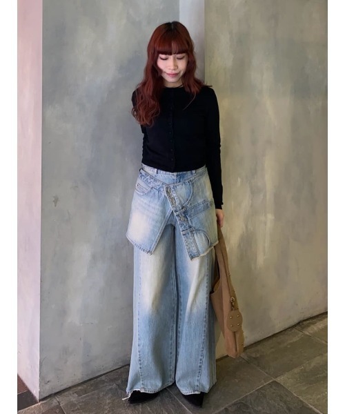 MICHIXSLY BUTTON CD ミチスライボタンカーディガン 冬服 春服