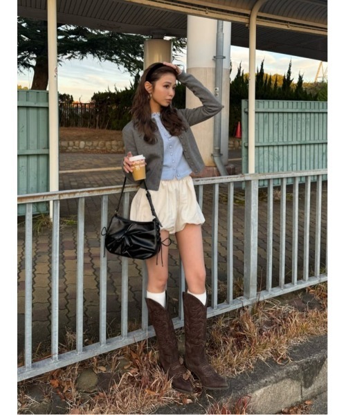 MICHIXSLY BUTTON CD ミチスライボタンカーディガン 冬服 春服