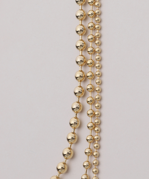 JOURNAL STANDARD relume（ジャーナルスタンダード　レリューム）の「《追加》［26SS新作］RELUME ボールチェーン3本セットネックレス（ネックレス・レディース・シルバー/ゴールド・FREE）」の19枚目の写真