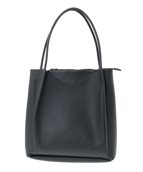 Green Parks(グリーンパークス)の「軽量トートバッグ(トートバッグ・レディース・グレイッシュベージュ/ブラック・FREE)」の2枚目の写真