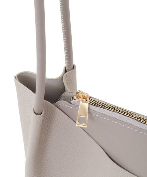 Green Parks(グリーンパークス)の「軽量トートバッグ(トートバッグ・レディース・グレイッシュベージュ/ブラック・FREE)」の6枚目の写真